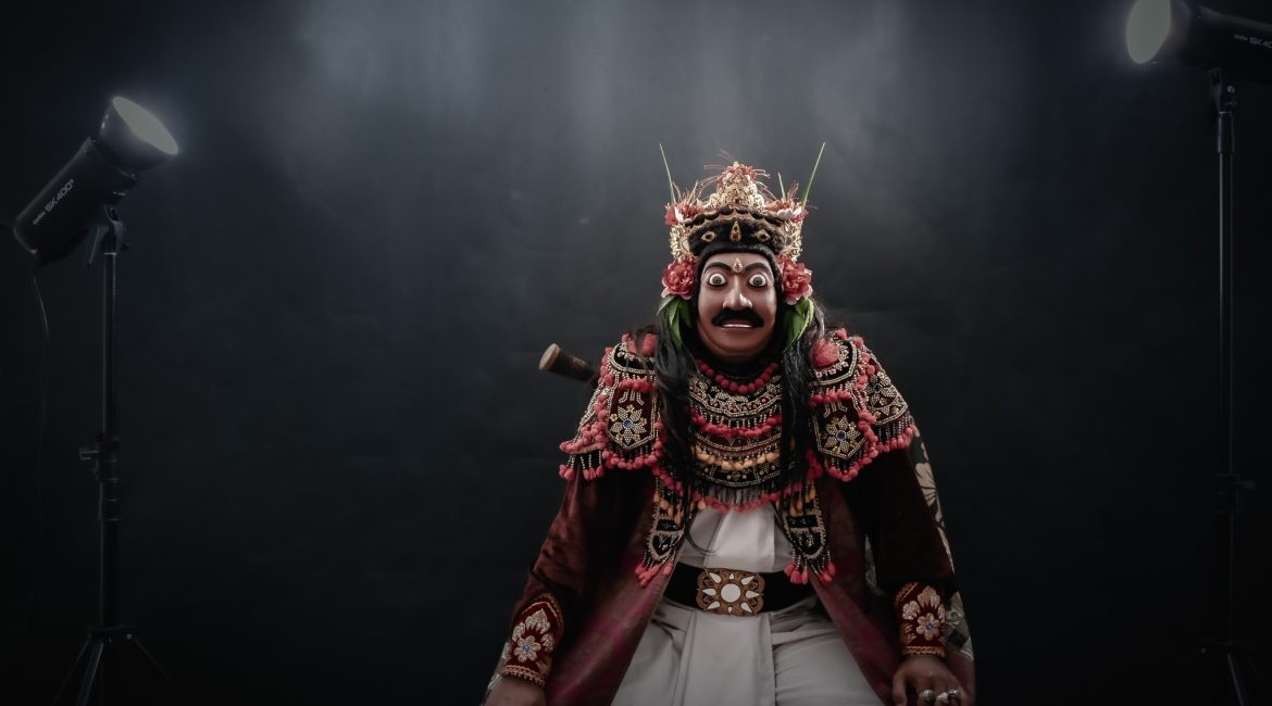 Turning the Mountain. Bali Mask Usada Bali. Photograph by Dian Dewi Reich